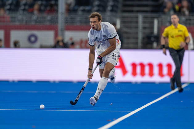 FIH Hockey World Cup 2026 - Men s Semi-Final - Germany v Argentina 2-0 Wavre, Belgien, 28 August 2026: Moritz Ludwig, 44, Germany during the men s semi-final between Germany and Argentina at the FIH Hockey World Cup Belgium & Netherlands 2026 at Belfius Hockey Arena in Wavre, Belgium. Photo: Axel Kaste AK Photography. Wavre Belfius Hockey Arena Walloon Brabant Belgium