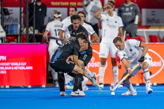 FIH Hockey World Cup 2026 - Men s Semi-Final - Germany v Argentina 2-0 Wavre, Belgien, 28 August 2026: Hannes Müller, 25, Germany during the men s semi-final between Germany and Argentina at the FIH Hockey World Cup Belgium & Netherlands 2026 at Belfius Hockey Arena in Wavre, Belgium. Photo: Axel Kaste AK Photography. Wavre Belfius Hockey Arena Walloon Brabant Belgium
