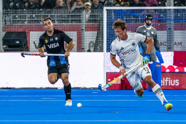 FIH Hockey World Cup 2026 - Men s Semi-Final - Germany v Argentina 2-0 Wavre, Belgien, 28 August 2026: Paul-Philipp Kaufmann, 13, Germany during the men s semi-final between Germany and Argentina at the FIH Hockey World Cup Belgium & Netherlands 2026 at Belfius Hockey Arena in Wavre, Belgium. Photo: Axel Kaste AK Photography. Wavre Belfius Hockey Arena Walloon Brabant Belgium