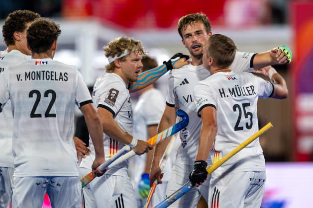 FIH Hockey World Cup 2026 - Men s Semi-Final - Germany v Argentina 2-0 Wavre, Belgien, 28 August 2026: Honamas Jubel during the men s semi-final between Germany and Argentina at the FIH Hockey World Cup Belgium & Netherlands 2026 at Belfius Hockey Arena in Wavre, Belgium. Photo: Axel Kaste AK Photography. Wavre Belfius Hockey Arena Walloon Brabant Belgium