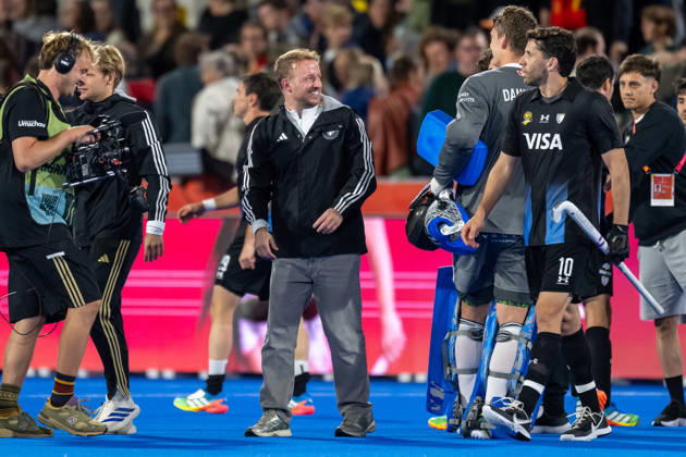 FIH Hockey World Cup 2026 - Men s Semi-Final - Germany v Argentina 2-0 Wavre, Belgien, 28 August 2026: AndrÃ Henning during the men s semi-final between Germany and Argentina at the FIH Hockey World Cup Belgium & Netherlands 2026 at Belfius Hockey Arena in Wavre, Belgium. Photo: Axel Kaste AK Photography. Wavre Belfius Hockey Arena Walloon Brabant Belgium