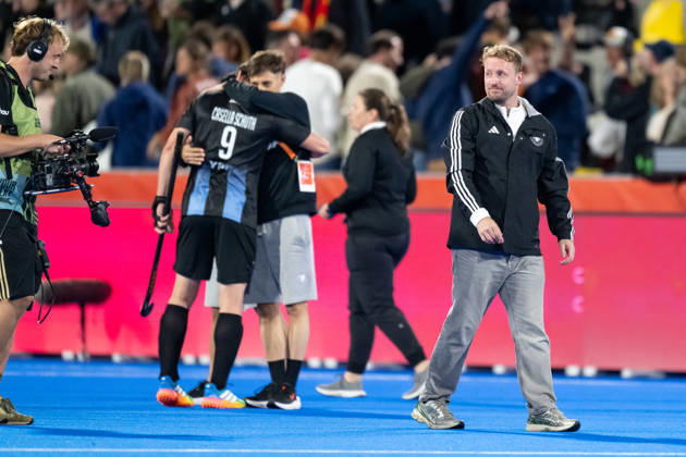 FIH Hockey World Cup 2026 - Men s Semi-Final - Germany v Argentina 2-0 Wavre, Belgien, 28 August 2026: AndrÃ Henning during the men s semi-final between Germany and Argentina at the FIH Hockey World Cup Belgium & Netherlands 2026 at Belfius Hockey Arena in Wavre, Belgium. Photo: Axel Kaste AK Photography. Wavre Belfius Hockey Arena Walloon Brabant Belgium