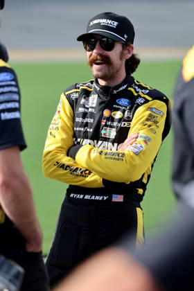 DAYTONA BEACH, FL - AUGUST 28: Ryan Blaney ( 12 Team Penske Advance Auto Parts Ford) during qualifying for the NASCAR, Motorsport, USA Cup Series Coke Zero Sugar 400 on August 28, 2026 at Daytona International Speedway in Daytona Beach, FL (Photo by Malcolm Hope Icon Sportswire) AUTO: AUG 28 NASCAR Cup Series Coke Zero Sugar 400 EDITORIAL USE ONLY Icon260828023400