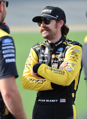 DAYTONA BEACH, FL - AUGUST 28: Ryan Blaney ( 12 Team Penske Advance Auto Parts Ford) during qualifying for the NASCAR, Motorsport, USA Cup Series Coke Zero Sugar 400 on August 28, 2026 at Daytona International Speedway in Daytona Beach, FL (Photo by Malcolm Hope Icon Sportswire) AUTO: AUG 28 NASCAR Cup Series Coke Zero Sugar 400 EDITORIAL USE ONLY Icon260828024400
