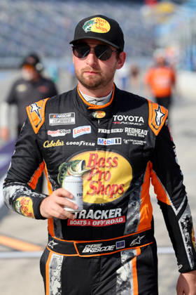 DAYTONA BEACH, FL - AUGUST 28: Chase Briscoe ( 19 Joe Gibbs Racing Bass Pro Shops Toyota) during qualifying for the NASCAR, Motorsport, USA Cup Series Coke Zero Sugar 400 on August 28, 2026 at Daytona International Speedway in Daytona Beach, FL (Photo by Malcolm Hope Icon Sportswire) AUTO: AUG 28 NASCAR Cup Series Coke Zero Sugar 400 EDITORIAL USE ONLY Icon260828026400