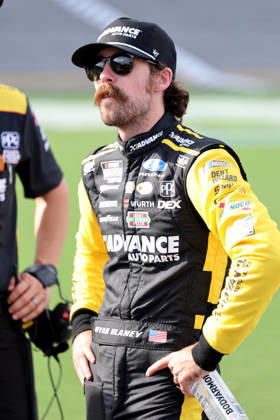 DAYTONA BEACH, FL - AUGUST 28: Ryan Blaney ( 12 Team Penske Advance Auto Parts Ford) during qualifying for the NASCAR, Motorsport, USA Cup Series Coke Zero Sugar 400 on August 28, 2026 at Daytona International Speedway in Daytona Beach, FL (Photo by Malcolm Hope Icon Sportswire) AUTO: AUG 28 NASCAR Cup Series Coke Zero Sugar 400 EDITORIAL USE ONLY Icon260828028400