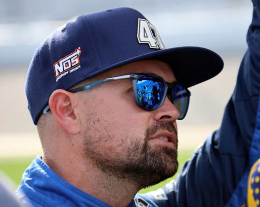 DAYTONA BEACH, FL - AUGUST 28: Ricky Stenhouse ( 47 HYAK Motorsports Onin Staffing Chevrolet) waits on pit road before qualifying for the NASCAR, Motorsport, USA Cup Series Coke Zero Sugar 400 on August 28, 2026 at Daytona International Speedway in Daytona Beach, FL. (Photo by Michael Bush Icon Sportswire) AUTO: AUG 28 NASCAR Cup Series Coke Zero Sugar 400 EDITORIAL USE ONLY Icon260828028400