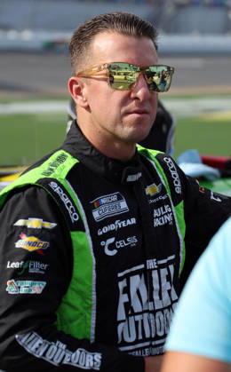 DAYTONA BEACH, FL - AUGUST 28: AJ Allmendinger ( 16 Kaulig Racing Grizzly Nicotine Pouches Chevrolet) waits on pit road before qualifying for the NASCAR, Motorsport, USA Cup Series Coke Zero Sugar 400 on August 28, 2026 at Daytona International Speedway in Daytona Beach, FL. (Photo by Michael Bush Icon Sportswire) AUTO: AUG 28 NASCAR Cup Series Coke Zero Sugar 400 EDITORIAL USE ONLY Icon260828030400