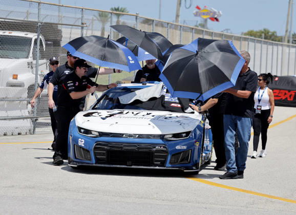 DAYTONA BEACH, FL - AUGUST 28: Casey Mears ( 62 Beard Motorsports The Gracie Foundation Chevrolet) during inspection for the NASCAR, Motorsport, USA Cup Series Coke Zero Sugar 400 on August 28, 2026 at Daytona International Speedway in Daytona Beach, FL (Photo by Malcolm Hope Icon Sportswire) AUTO: AUG 28 NASCAR Cup Series Coke Zero Sugar 400 EDITORIAL USE ONLY Icon260828004400