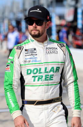 DAYTONA BEACH, FL - AUGUST 28: Erik Jones ( 43 LEGACY MOTOR CLUB Dollar Tree Toyota) during qualifying for the NASCAR, Motorsport, USA Cup Series Coke Zero Sugar 400 on August 28, 2026 at Daytona International Speedway in Daytona Beach, FL (Photo by Malcolm Hope Icon Sportswire) AUTO: AUG 28 NASCAR Cup Series Coke Zero Sugar 400 EDITORIAL USE ONLY Icon260828016400