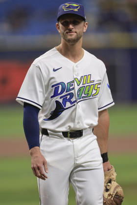 August 28, 2026, St. Petersburg, Florida, USA: Tampa Bay Rays catcher Kenny Piper (50) walks to the dugout prior to an MLB, Baseball Herren, USA game against the San Diego Padres on August 28, 2026 at Tropicana Field. The Rays beat the Padres 9-4. St. Petersburg USA - ZUMAh180 20260828_zsp_h180_023 Copyright: xKimxHukarix