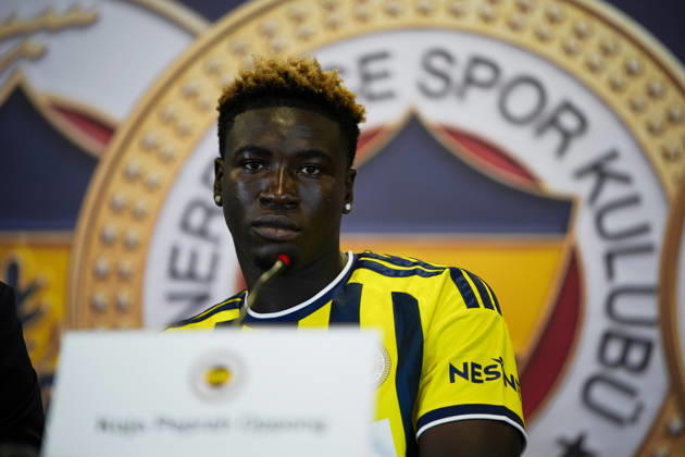 Fenerbahce s new signing Kojo Peprah Oppong ISTANBUL, TURKIYE - AUGUST 29: Fenerbahce s new signing Kojo Peprah Oppong speaks during a signing ceremony at Chobani Stadium in Istanbul, Turkiye, on August 29, 2026. Muhammed Ali Yigit Anadolu Istanbul Turkey. Editorial use only. Please get in touch for any other usage.  Copyright: x2026xAnadoluxMuhammedxAlixYigitx