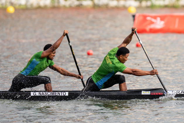 ICF Canoe Sprint and Paracanoe World Championships Jacky Jamael Nascimento Godmann, Gabriel Assuncao Nascimento during ICF Canoe Sprint and Paracanoe World Championships in Poznan, Poland, on August 29, 2026 Poznan Poland Copyright: xFotoxOlimpikx originalFilename:jastrzebowski-icfcanoe260826_npjTe