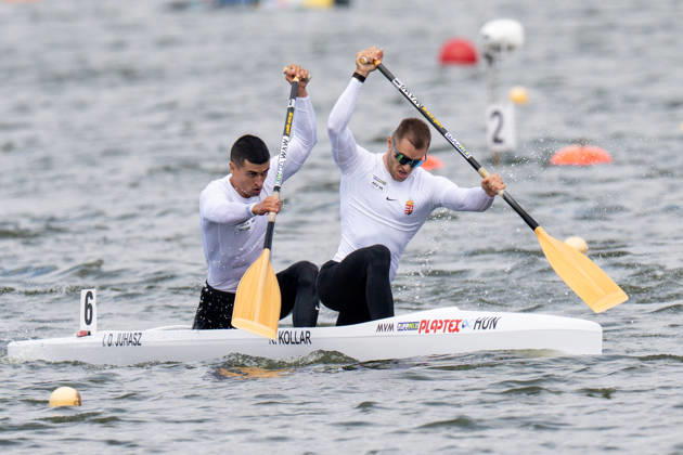 ICF Canoe Sprint and Paracanoe World Championships Istvan David Juhasz, Kristof Kollar during ICF Canoe Sprint and Paracanoe World Championships in Poznan, Poland, on August 29, 2026 Poznan Poland Copyright: xFotoxOlimpikx originalFilename:jastrzebowski-icfcanoe260826_npVVv