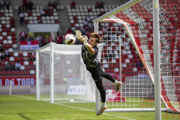Regionalliga Nordost: FC Rot-Weiß Erfurt vs. BFC Preussen; Erfurt; 29.08.2026 Warm-up Lorenz Otto ( 1; FC Rot-Weiß Erfurt) Regionalliga Nordost: FC Rot-Weiß Erfurt vs. BFC Preussen; Steigerwaldstadion Erfurt; 29.08.2026 Copyright: xBEAUTIFULxSPORTS Duehringx