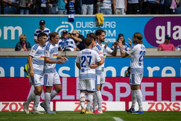 3.Liga MSV Duisburg - Würzburger Kickers ** NUR FÜR REDAKTIONELLE ZWECKE ** EDITORIAL USE ONLY **<p>Fußball 3.Liga MSV Duisburg - Würzburger Kickers am 29.08.26 in der Schauinsland-Reisen Arena in Duisburg Torjubel zum 2:0 durch Lex Tyger Lobinger ( Duisburg ) Duisburg Copyright: JakobxKlos