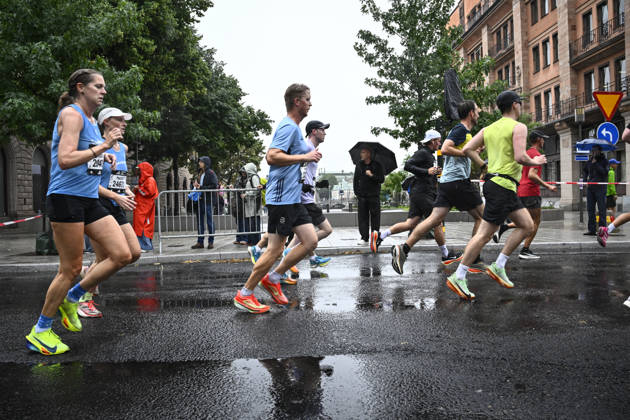 STOCKHOLM, SWEDEN 20260829 Runners during the Stockholm Half Marathon on Saturday. STOCKHOLM SWEDEN x10080x