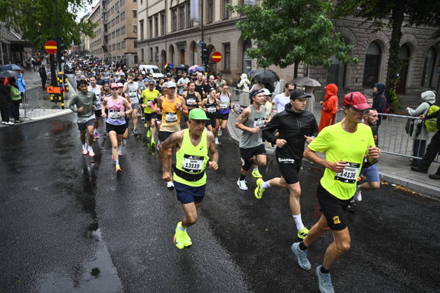 STOCKHOLM, SWEDEN 20260829 Runners during the Stockholm Half Marathon on Saturday. STOCKHOLM SWEDEN x10080x