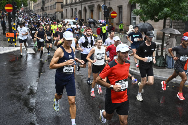 STOCKHOLM, SWEDEN 20260829 Runners during the Stockholm Half Marathon on Saturday. STOCKHOLM SWEDEN x10080x