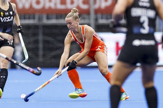 AMSTELVEEN - Felice Albers of the Netherlands during the Hockey World Cup final between the Netherlands and Argentina at the Wagener Stadium. SEM VAN DER WAL ANP xVIxANPxSportx xxANPxIVx 566506841 originalFilename: 566506841.jpg