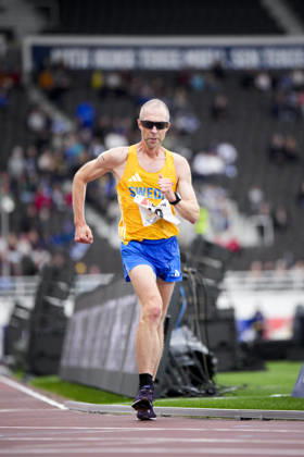 260829 Christer Svensson of Sweden competes in men™s 10 000m during day 1 of the athletics gala Finnkampen on August 29, 2026 in Helsinki. Photo: Kalle Parkkinen BILDBYRAN COP 18 XY0124 friidrott athletics friidrett finnkampen day 1 bbeng dag 1 Copyright: KALLExPARKKINEN BB260829BB529