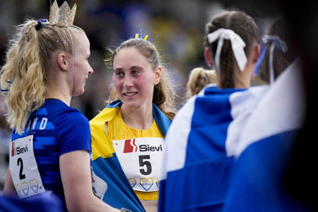 260829 Eleonora Olsmats of Sweden after competing in women™s 5000m walking during day 1 of the athletics gala Finnkampen on August 29, 2026 in Helsinki. Photo: Kalle Parkkinen BILDBYRAN COP 18 XY0124 friidrott athletics friidrett finnkampen day 1 bbeng dag 1 Copyright: KALLExPARKKINEN BB260829BB549
