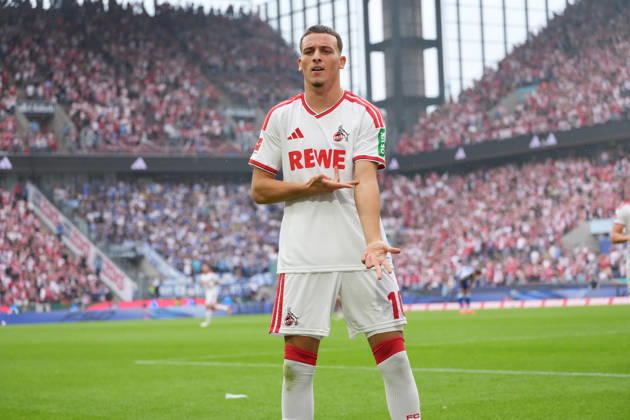 29.08.2026,GER, Fussball, Herren, 1. Bundesliga, Saison 2026 2027, 1. Spieltag, 1. FC Köln vs. TSG Hoffenheim 1:1. durch Said El Mala (FC Köln 10), Torjubel Jubel Jubellauf, DFB DFL regulations prohibit any use of photographs as image sequences and or quasi-video Köln Rheinenergiestadion NRW Deutschland Germany Copyright: xNordphoto Meuterx