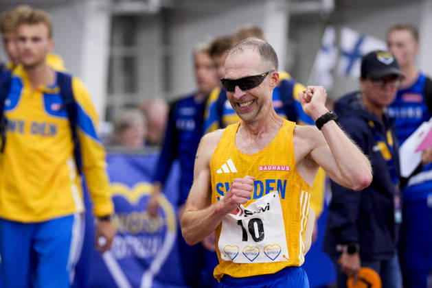 260829 Christer Svensson of Sweden after competing in men™s 10 000m walking during day 1 of the athletics gala Finnkampen on August 29, 2026 in Helsinki. Photo: Kalle Parkkinen BILDBYRAN COP 18 XY0124 friidrott athletics friidrett finnkampen day 1 bbeng dag 1 Copyright: KALLExPARKKINEN BB260829BB623