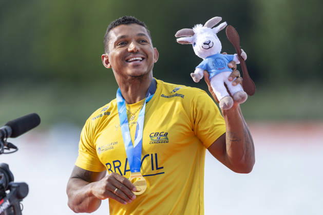 ICF Canoe Sprint and Paracanoe World Championships Isaquias Guimares Queiroz during ICF Canoe Sprint and Paracanoe World Championships 2026 in Poznan,Poland on August 29, 2026 Poznan Poland  Copyright: xAndrzejxIwanczukx originalFilename:iwanczuk-icfcanoe260829_npPyx.jpg