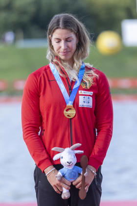 ICF Canoe Sprint and Paracanoe World Championships Pauline Jagsch during ICF Canoe Sprint and Paracanoe World Championships 2026 in Poznan,Poland on August 29, 2026 Poznan Poland  Copyright: xAndrzejxIwanczukx originalFilename:iwanczuk-icfcanoe260829_npijw.jpg