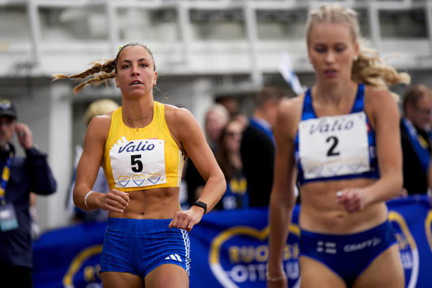260829 Alva Malmsten Nilsson competes in women™s 10 000m during day 1 of the athletics gala Finnkampen on August 29, 2026 in Helsinki. Photo: Kalle Parkkinen BILDBYRAN COP 18 XY0124 friidrott athletics friidrett finnkampen day 1 bbeng dag 1 Copyright: KALLExPARKKINEN BB260829BB888