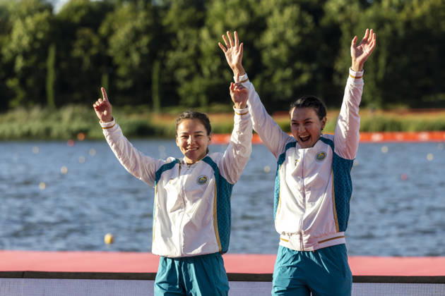 ICF Canoe Sprint and Paracanoe World Championships Shokhsanam Sherzodova, Nilufar Zorkirova during ICF Canoe Sprint and Paracanoe World Championships 2026 in Poznan,Poland on August 29, 2026 Poznan Poland  Copyright: xAndrzejxIwanczukx originalFilename:iwanczuk-icfcanoe260829_npRFV.jpg