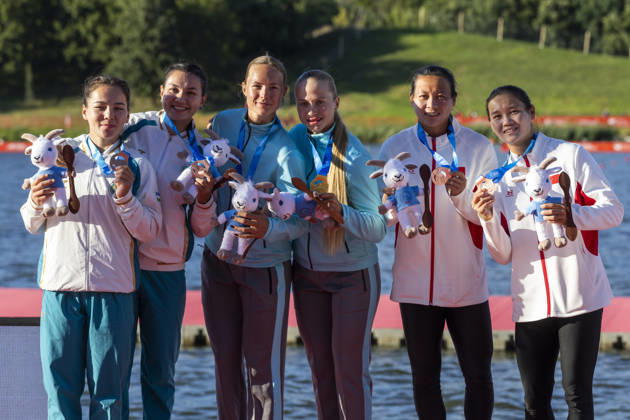 ICF Canoe Sprint and Paracanoe World Championships Shokhsanam Sherzodova, Nilufar Zorkirova, Yuliya Trushkina, Inna Nedelkina, Changwen Shuai, Wenjun Lin during ICF Canoe Sprint and Paracanoe World Championships 2026 in Poznan,Poland on August 29, 2026 Poznan Poland  Copyright: xAndrzejxIwanczukx originalFilename:iwanczuk-icfcanoe260829_npzP9.jpg