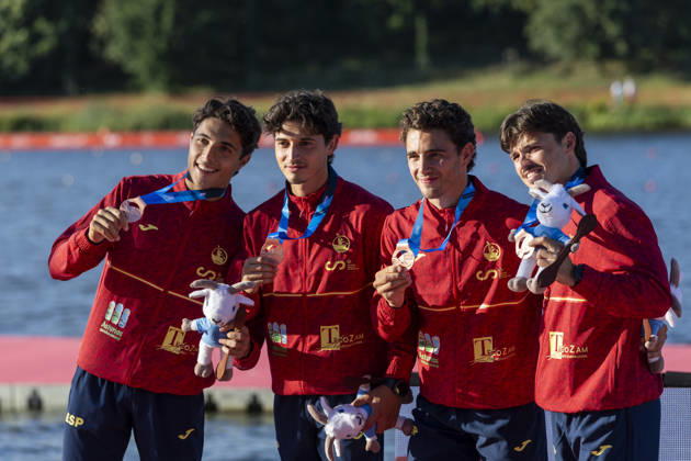 ICF Canoe Sprint and Paracanoe World Championships Cayetano Ignacio Garcia, Pablo Martinez, Manuel Fonta, Diego Dominguez during ICF Canoe Sprint and Paracanoe World Championships 2026 in Poznan,Poland on August 29, 2026 Poznan Poland  Copyright: xAndrzejxIwanczukx originalFilename:iwanczuk-icfcanoe260829_npNvL.jpg