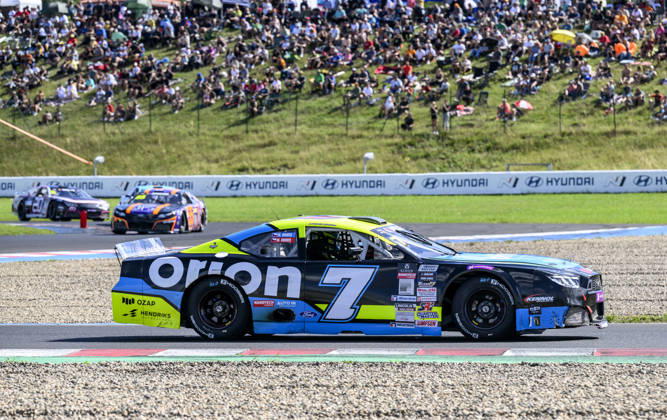 NASCAR, Motorsport, USA Euro Series, category EuroNASCAR V8GP, took place in Most, Czech Republic, on August 29, 2026. Martin Doubek from the Czech Republic of the Hendriks Motorsports team. (CTKxPhoto OndrejxHajek) CTKPhotoP2026082904025  CTKPhotoP2026082904025