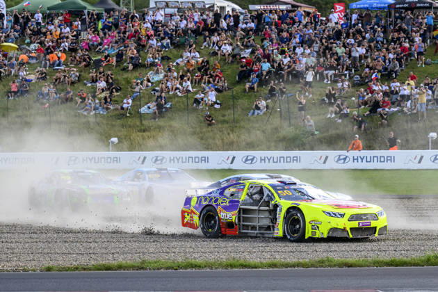 NASCAR, Motorsport, USA Euro Series, category EuroNASCAR V8GP, took place in Most, Czech Republic, on August 29, 2026. Jordan O Brien from the USA of the Hendriks Motorsports team. (CTKxPhoto OndrejxHajek) CTKPhotoP2026082904078  CTKPhotoP2026082904078