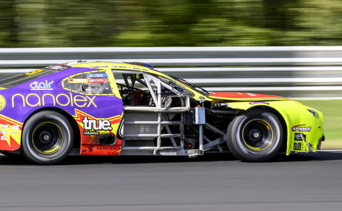 NASCAR, Motorsport, USA Euro Series, category EuroNASCAR V8GP, took place in Most, Czech Republic, on August 29, 2026. Jordan O Brien from the USA of the Hendriks Motorsports team. (CTKxPhoto OndrejxHajek) CTKPhotoP2026082904112  CTKPhotoP2026082904112