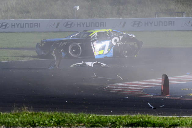 NASCAR, Motorsport, USA Euro Series, category EuroNASCAR Open, took place in Most, Czech Republic, on August 29, 2026. Martin Doubek from the Czech Republic of the Hendriks Motorsports team. (CTKxPhoto OndrejxHajek) CTKPhotoP2026082904874  CTKPhotoP2026082904874
