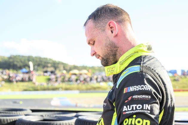 NASCAR, Motorsport, USA Euro Series, category EuroNASCAR Open, took place in Most, Czech Republic, on August 29, 2026. Martin Doubek from the Czech Republic of the Hendriks Motorsports team. (CTKxPhoto OndrejxHajek) CTKPhotoP2026082904907  CTKPhotoP2026082904907