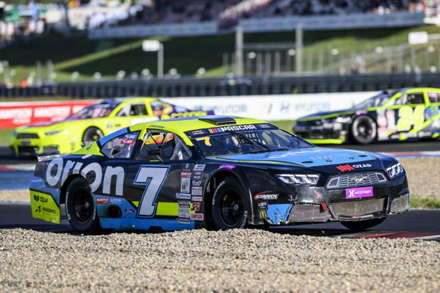 NASCAR, Motorsport, USA Euro Series, category EuroNASCAR Open, took place in Most, Czech Republic, on August 29, 2026. Martin Doubek from the Czech Republic of the Hendriks Motorsports team. (CTKxPhoto OndrejxHajek) CTKPhotoP2026082904922  CTKPhotoP2026082904922