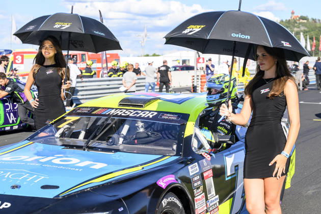 NASCAR, Motorsport, USA Euro Series, category EuroNASCAR Open, took place in Most, Czech Republic, on August 29, 2026. Martin Doubek from the Czech Republic of the Hendriks Motorsports team at the start. (CTKxPhoto OndrejxHajek) CTKPhotoP2026082904933  CTKPhotoP2026082904933