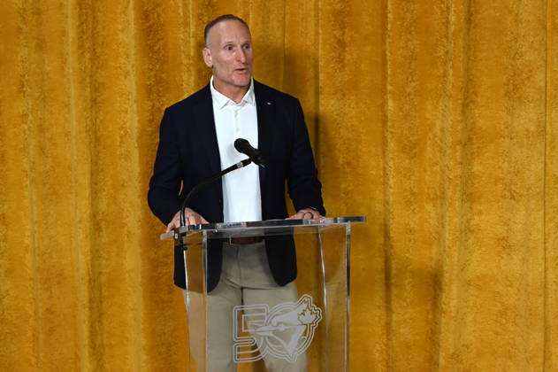 August 29, 2026, Toronto, On, CANADA: Toronto Blue Jays president and CEO Mark Shapiro speaks ahead of the opening of the team s new Hall of Excellence at Rogers Centre in Toronto on Saturday, Aug. 29, 2026. Canada News - August 29, 2026  - ZUMAc35_ 20260829_zaf_c35_010 Copyright: xJonxBlackerx