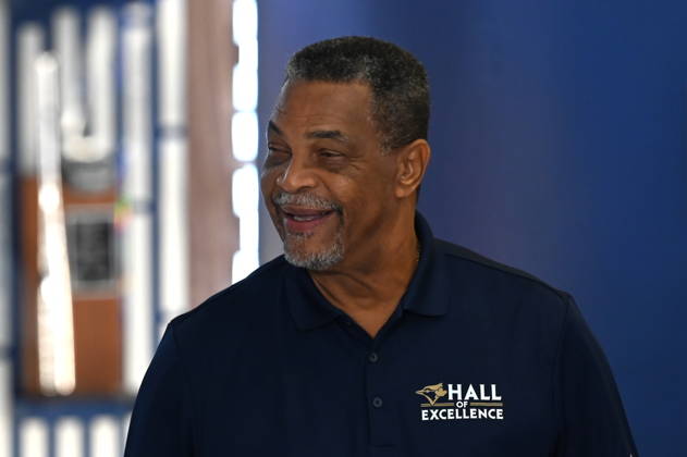 August 29, 2026, Toronto, On, CANADA: Former Toronto Blue Jays player George Bell waits to cut the ribbon to open the team s new Hall of Excellence at Rogers Centre in Toronto on Saturday, Aug. 29, 2026. Canada News - August 29, 2026  - ZUMAc35_ 20260829_zaf_c35_012 Copyright: xJonxBlackerx