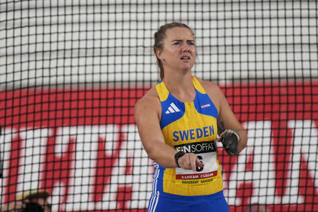 260829 Grete Ahlberg of Sweden competes in hammer throw during day 1 of the athletics gala Finnkampen on August 29, 2026 in Helsinki. Photo: Kalle Parkkinen BILDBYRAN COP 18 XY0124 friidrott athletics friidrett finnkampen day 1 bbeng dag 1 Copyright: KALLExPARKKINEN BB260829ZD005
