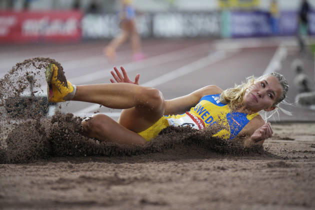 260829 Ella Alvelin Malm of Sweden competes in women™s long jump during day 1 of the athletics gala Finnkampen on August 29, 2026 in Helsinki. Photo: Kalle Parkkinen BILDBYRAN COP 18 XY0124 friidrott athletics friidrett finnkampen day 1 bbeng dag 1 Copyright: KALLExPARKKINEN BB260829ZU011
