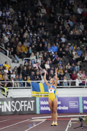 260829 Maja Askag of Sweden competes in women™s long jump during day 1 of the athletics gala Finnkampen on August 29, 2026 in Helsinki. Photo: Kalle Parkkinen BILDBYRAN COP 18 XY0124 friidrott athletics friidrett finnkampen day 1 bbeng dag 1 Copyright: KALLExPARKKINEN BB260829ZY006