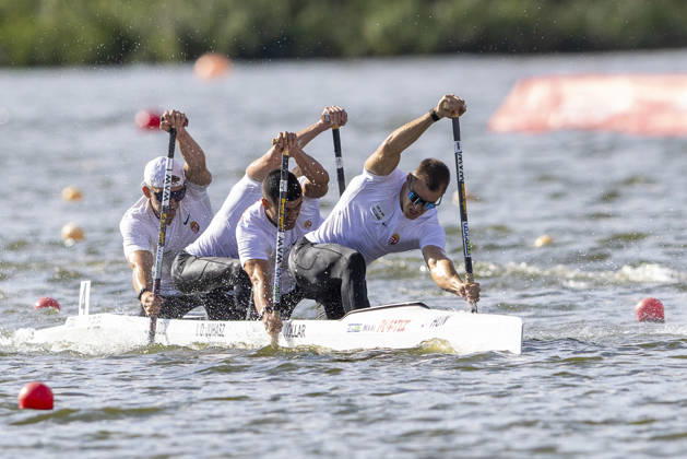 ICF Canoe Sprint and Paracanoe World Championships Kristof Kollar, Istvan David Juhasz, Jonatan Daniel Hajdu, Daniel Fejes during C4 Men 500m final at the ICF Canoe Sprint and Paracanoe World Championships 2026 in Poznan,Poland on August 29, 2026 Poznan Poland  Copyright: xAndrzejxIwanczukx originalFilename:iwanczuk-icfcanoe260829_npGiV.jpg