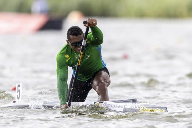 ICF Canoe Sprint and Paracanoe World Championships Isaquias Guimares Queiroz during C1 Men 500m - Final A at the ICF Canoe Sprint and Paracanoe World Championships 2026 in Poznan,Poland on August 29, 2026 Poznan Poland  Copyright: xAndrzejxIwanczukx originalFilename:iwanczuk-icfcanoe260829_np9u0.jpg