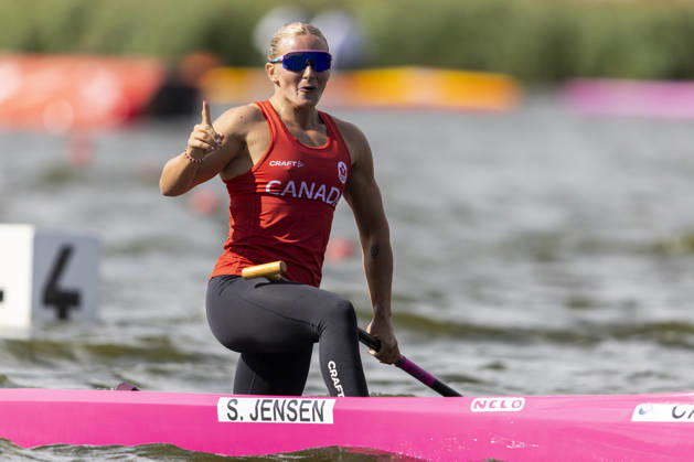ICF Canoe Sprint and Paracanoe World Championships Sophia Jensen during C1 women 500m - Final A at the ICF Canoe Sprint and Paracanoe World Championships 2026 in Poznan,Poland on August 29, 2026 Poznan Poland  Copyright: xAndrzejxIwanczukx originalFilename:iwanczuk-icfcanoe260829_npkIQ.jpg