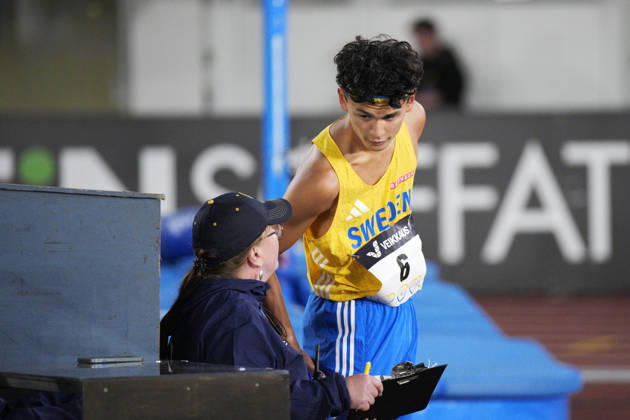 260829 Melwin Lycke Holm of Sweden competes in men™s high jump during day 1 of the athletics gala Finnkampen on August 29, 2026 in Helsinki. Photo: Kalle Parkkinen BILDBYRAN COP 18 XY0124 friidrott athletics friidrett finnkampen day 1 bbeng dag 1 Copyright: KALLExPARKKINEN BB260829ZG013